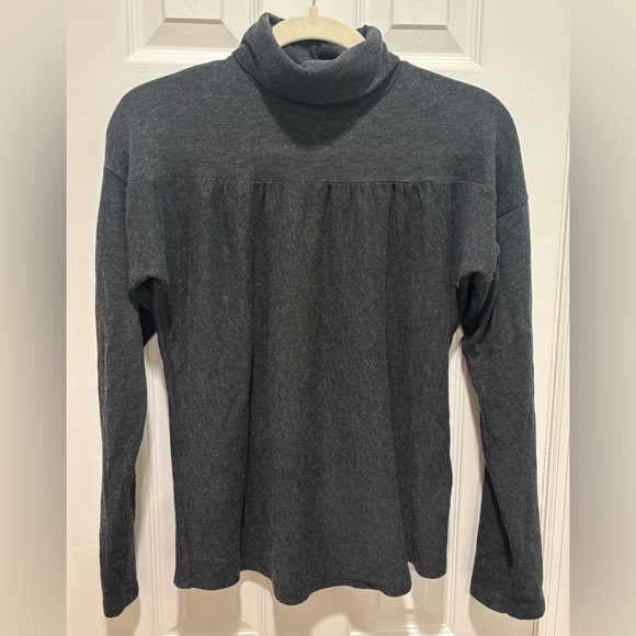 Anthropologie Sweaters - Maeve Anthropologie Mariah Gathered Turtleneck Gray M